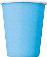 
              Powder Blue Party Paper Cups (Pack of 8) - Anilas UK
            