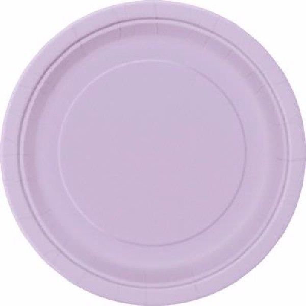 Lavender Paper Plates - 21.9cm (Pack of 8) - Anilas UK