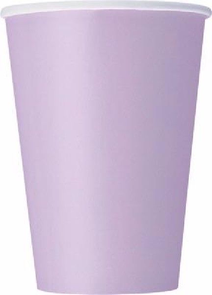 Lavender Party Paper Cups (Pack of 14) - Anilas UK