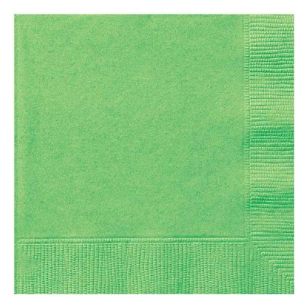Lime Green Napkins (Pack of 20) - Anilas UK
