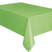 Lime Green Plastic Table cover (137x274 cm)