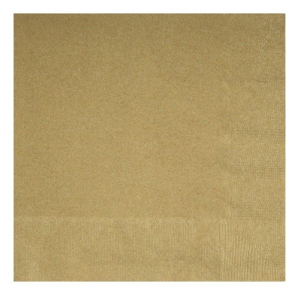 Gold Napkins (Pack of 20) - Anilas UK