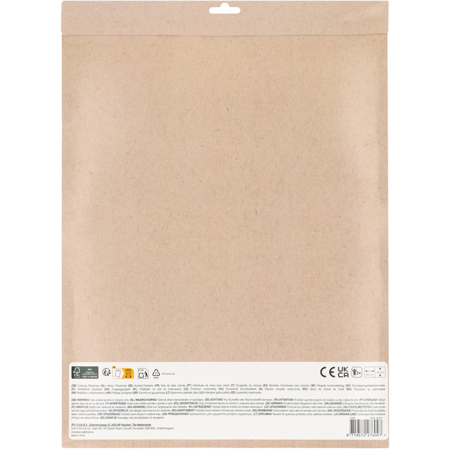 Fabulous Fairy Colour It Yourself Activity Placemat - (6 pieces) - Anilas UK