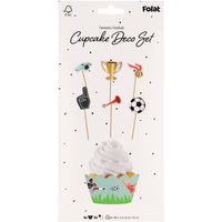 Cupcake Deco Set - Fantastic Football (6 sets) - Anilas UK