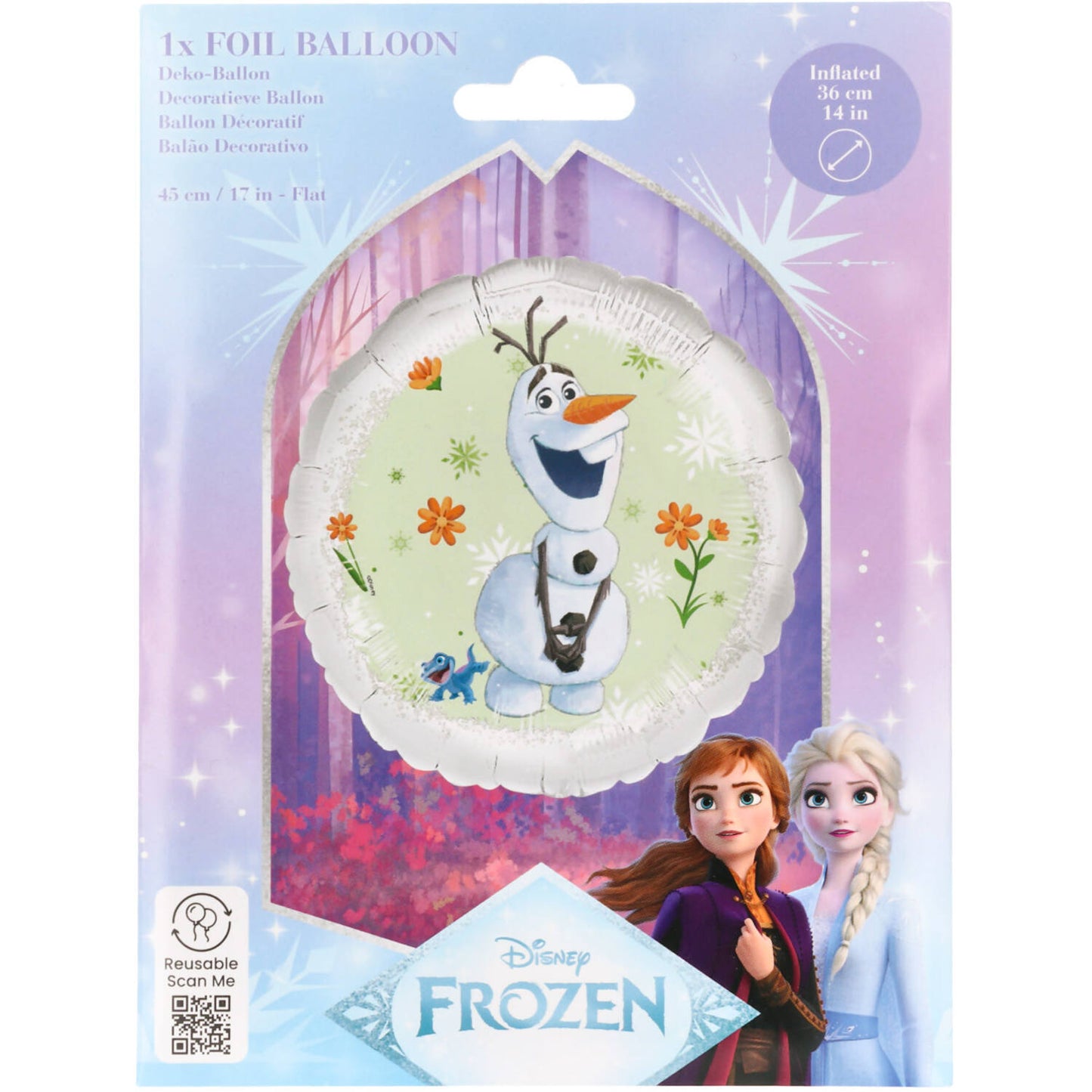 Disney Frozen Olaf & Bruni Foil Balloon 45 cm