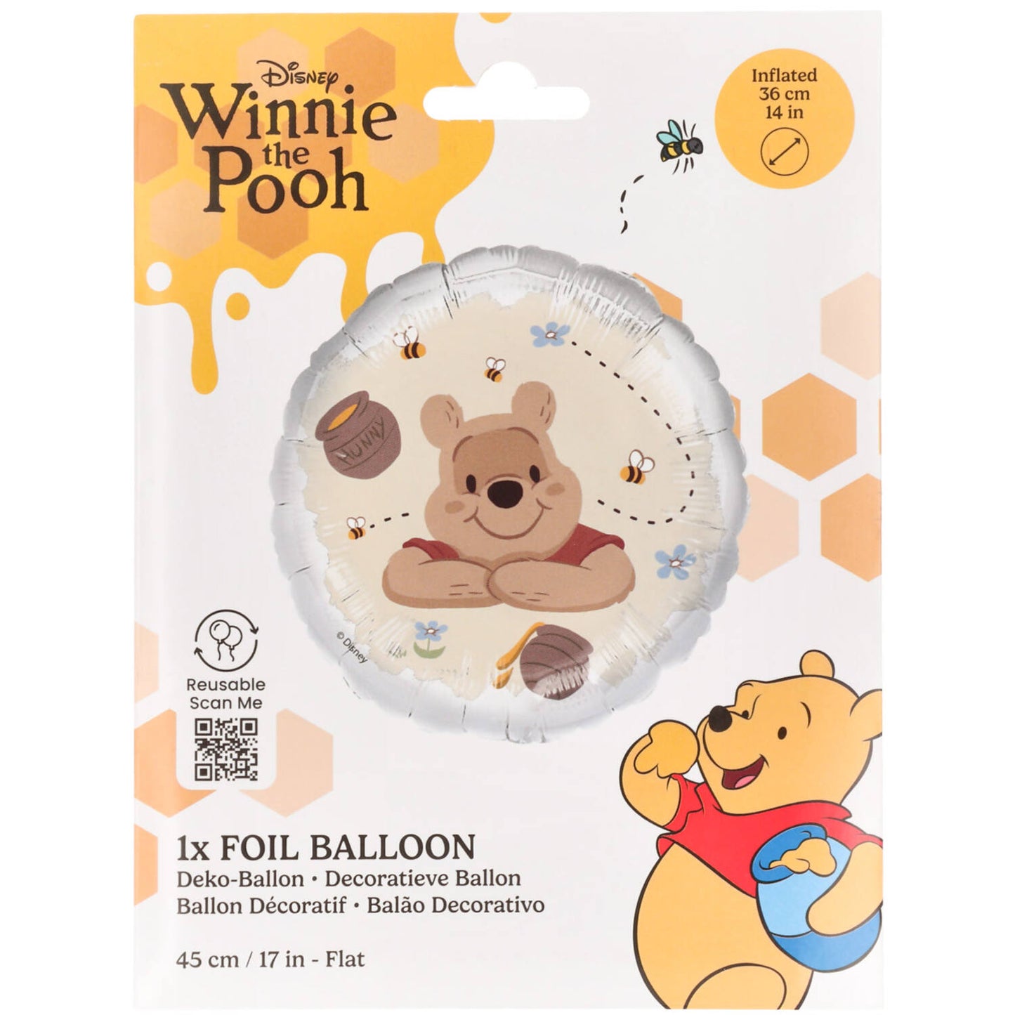 Disney Winnie the Pooh Foil Balloon 45 cm