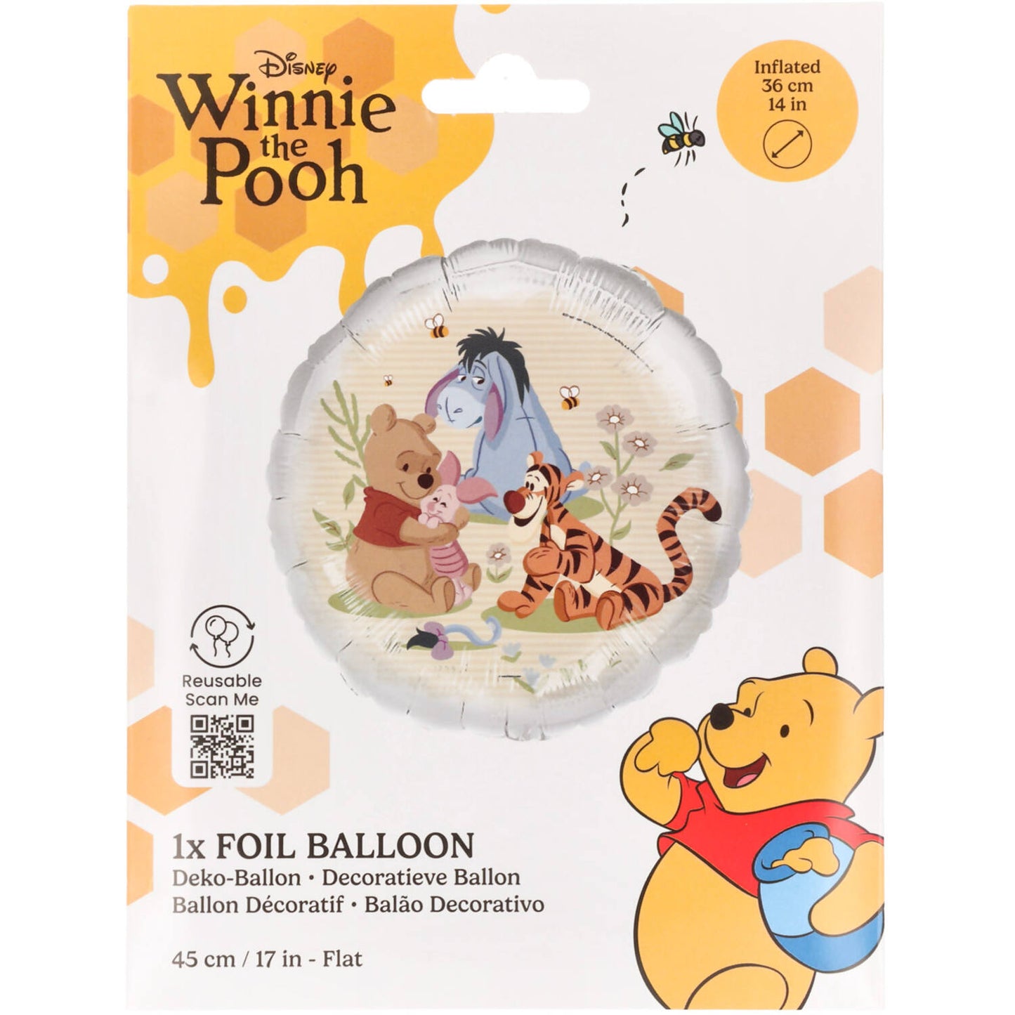 Disney Winnie & Friends Foil Balloon 45 cm