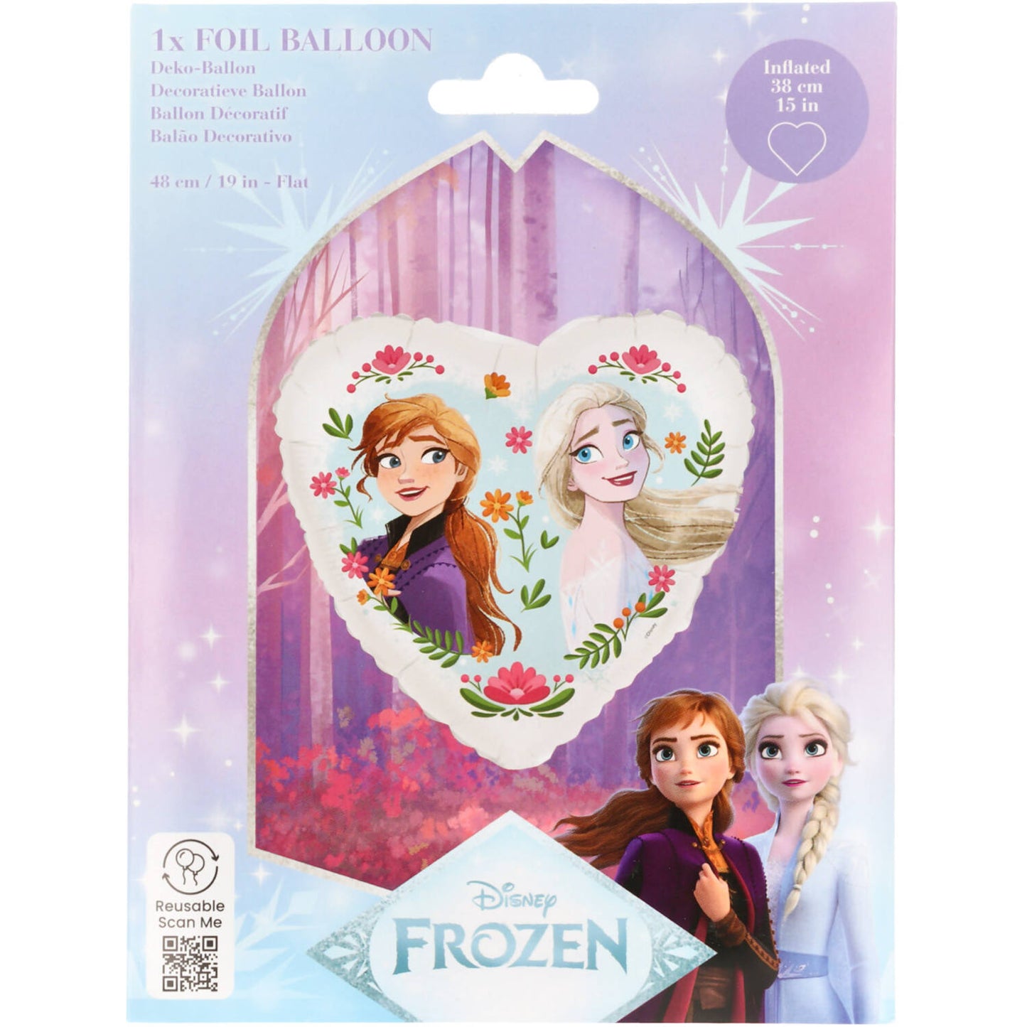 Disney Frozen Anna & Elsa Foil Balloon 45 cm