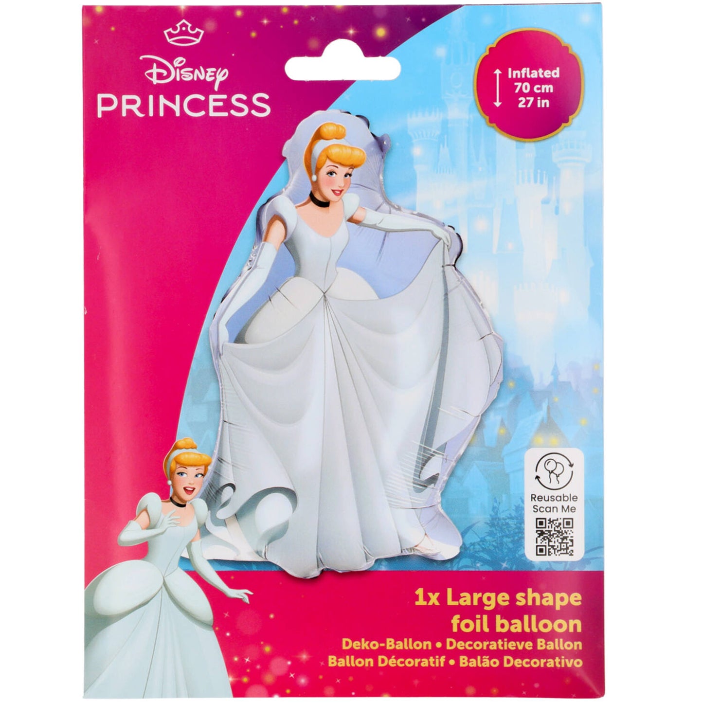 Disney Princess Cinderella - Shape Foil Balloon 70 cm