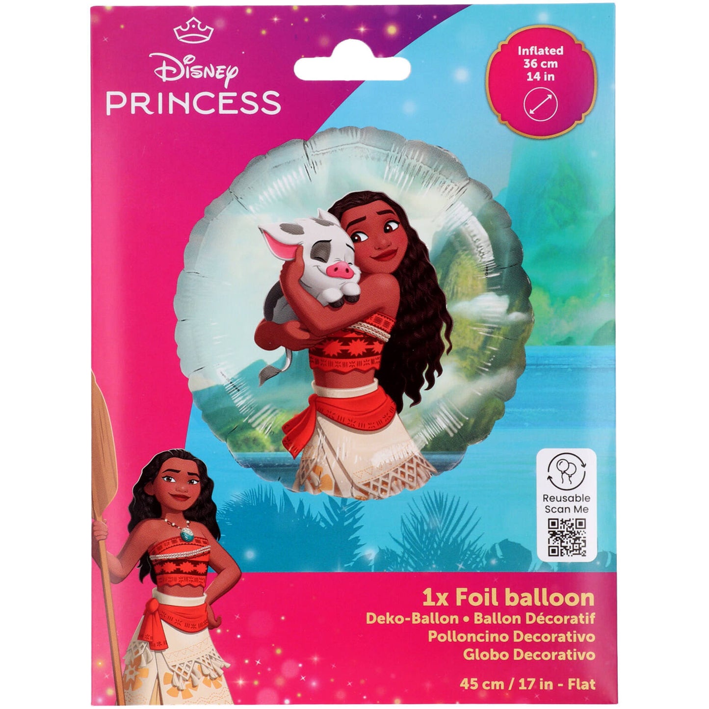 Disney Princess Moana Foil Balloon 45 cm