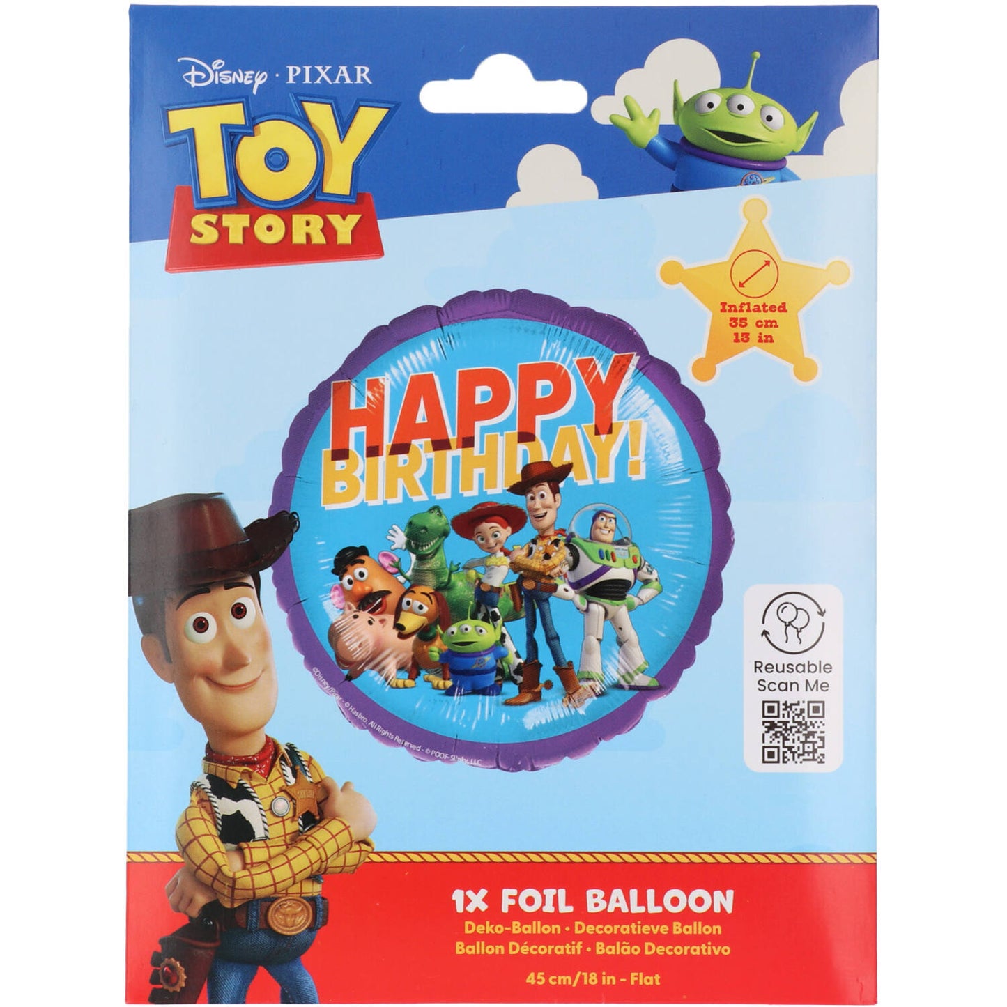 Toy Story Foil Balloon 45 cm