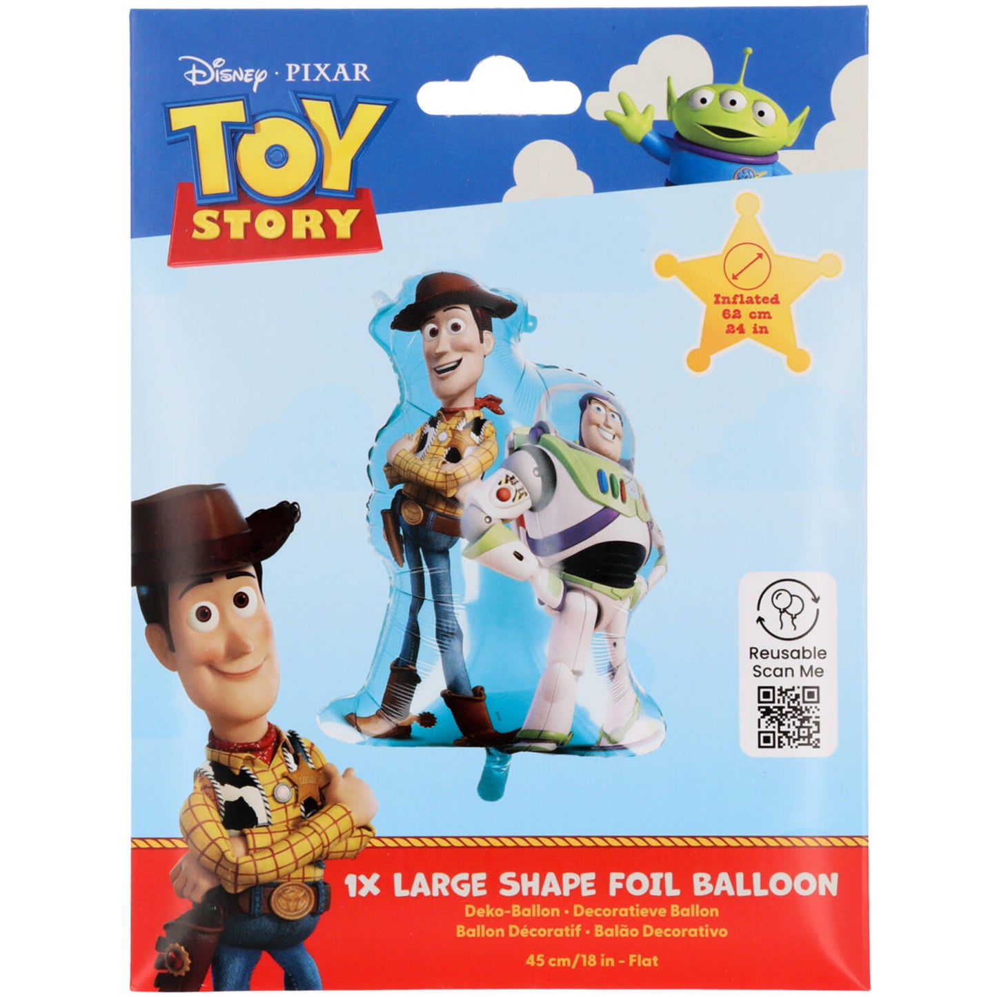 Toy Story Shape Foil Balloon 62 cm