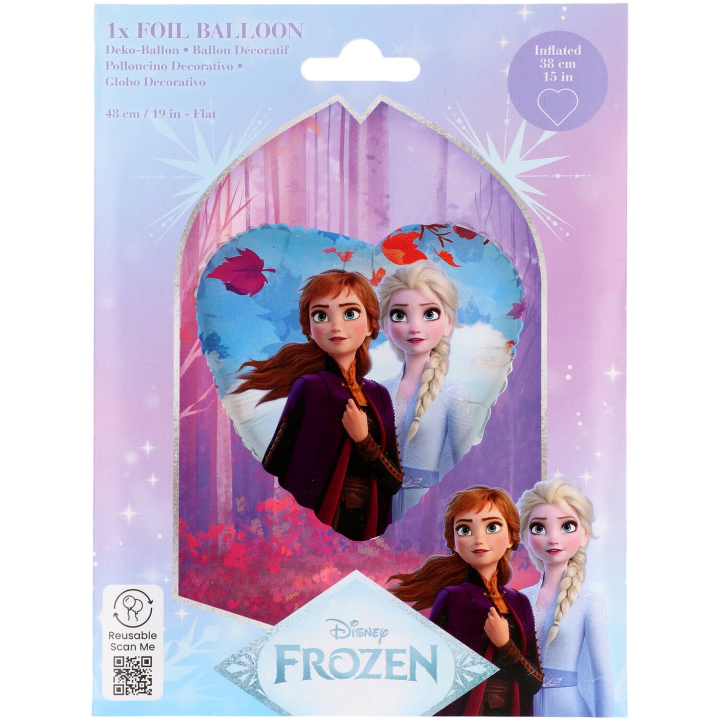 Disney Frozen Elsa and Anna Foil Balloon 45 cm