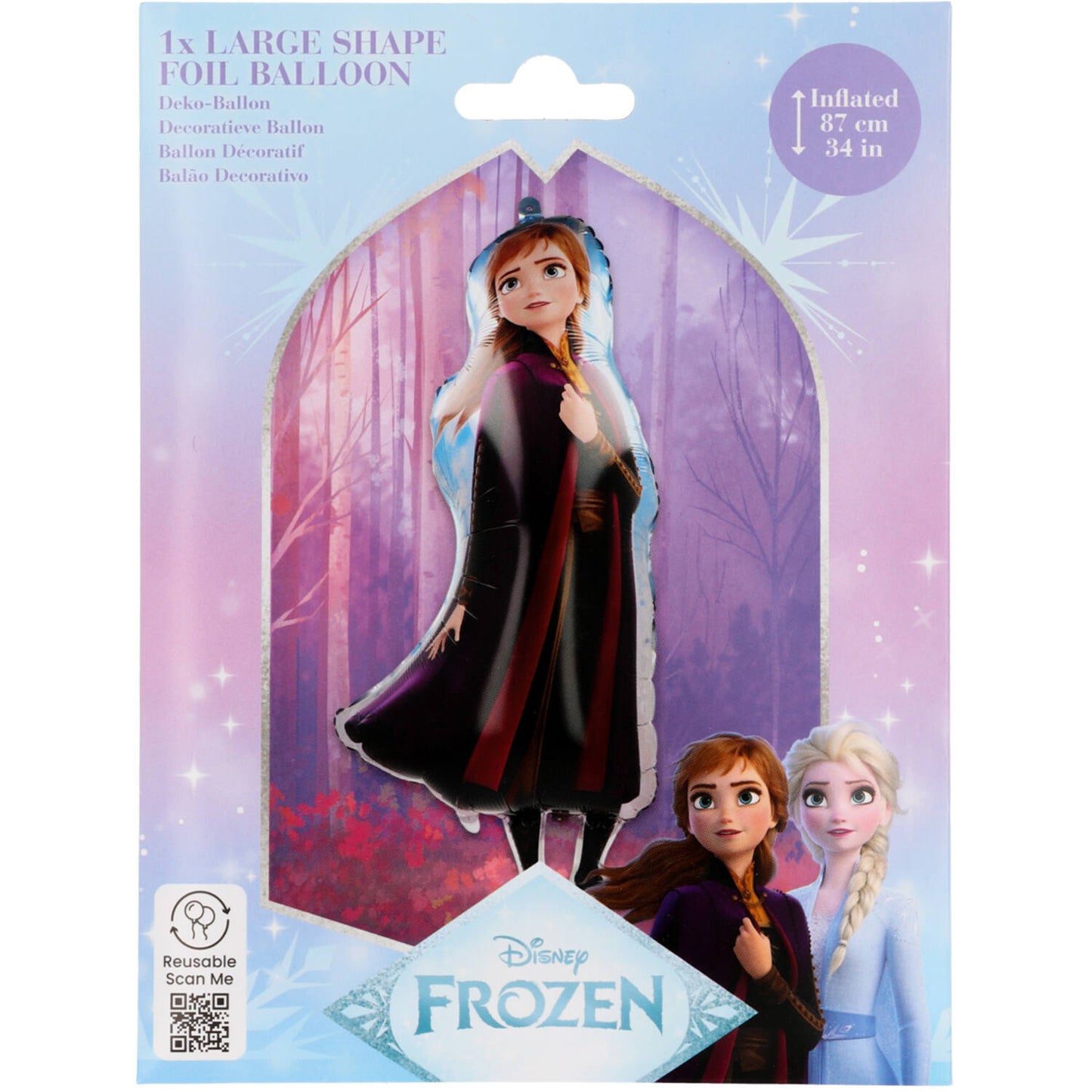 Disney Frozen Anna - Shape Foil Balloon 87 cm