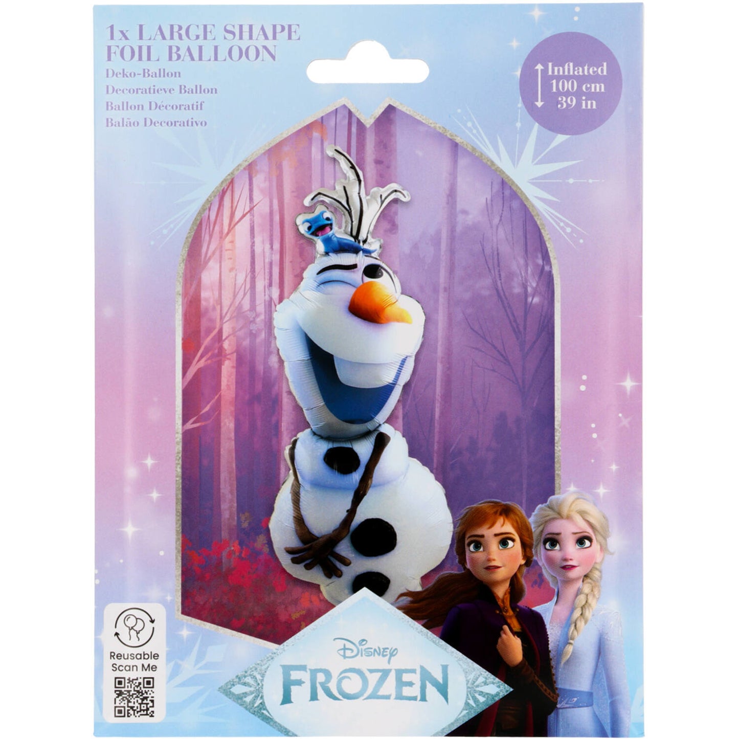Disney Frozen Olaf - Shape Foil Balloon 100 cm
