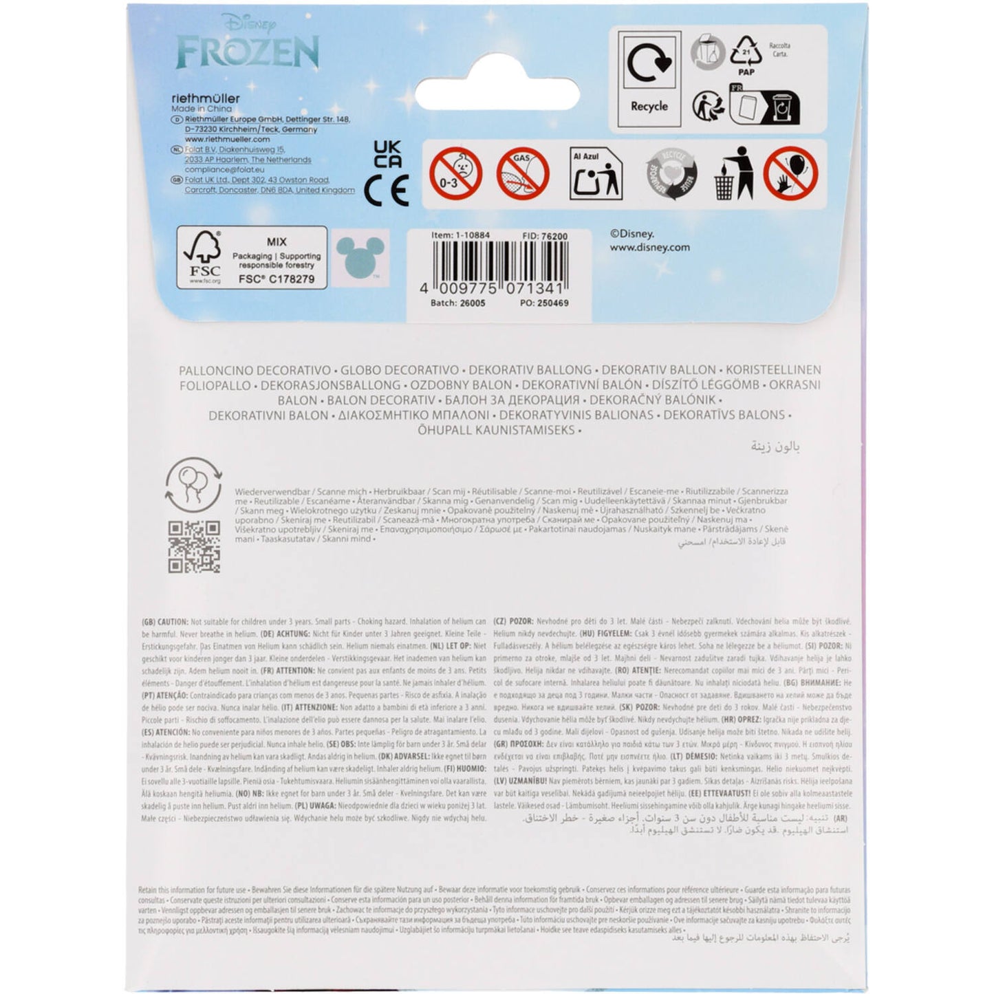 Disney Frozen Olaf - Shape Foil Balloon 100 cm
