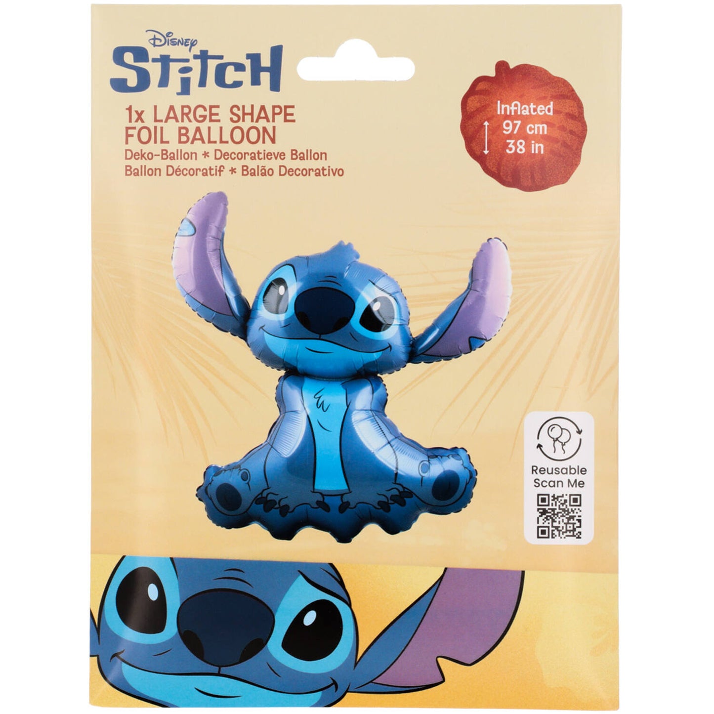 Disney Stitch - Shape Foil Balloon 97 cm