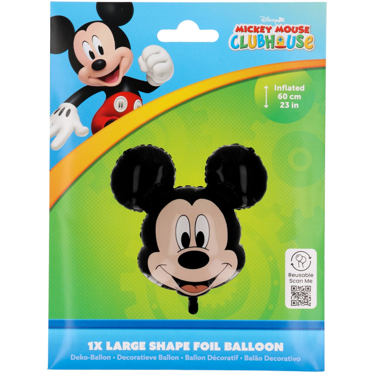 Disney Mickey Mouse Head - Shape Foil Balloon 60 cm