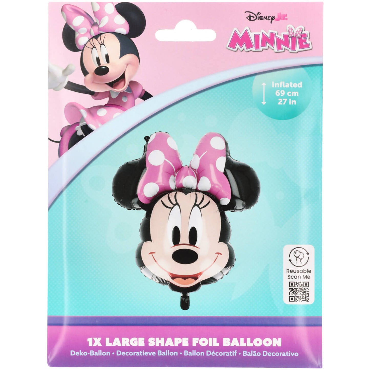 Disney Minnie Mouse Head - Shape Foil Balloon 69 cm