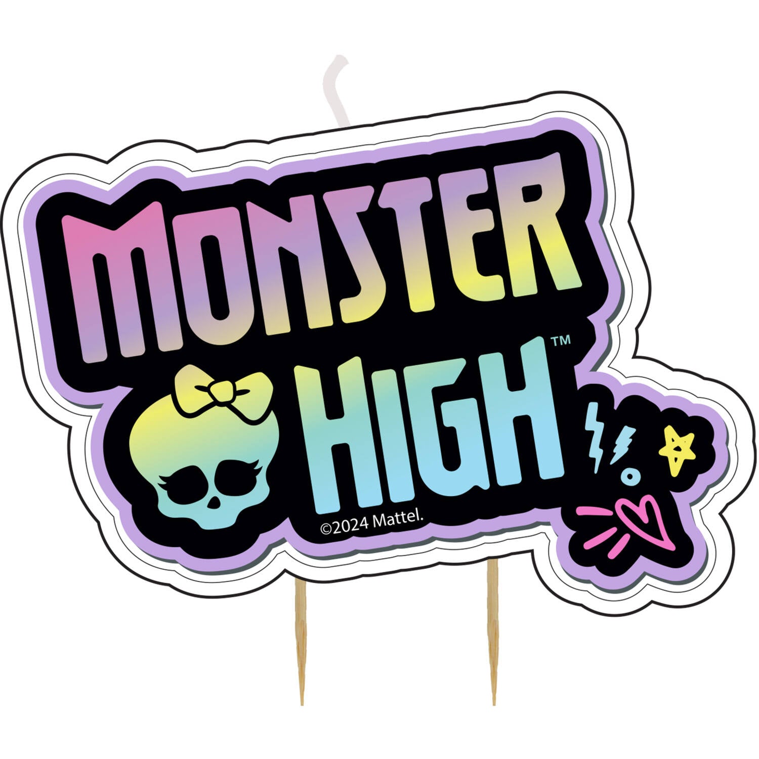Monster High Pick Birthday Cake Candle 9 x 6 cm - Anilas UK