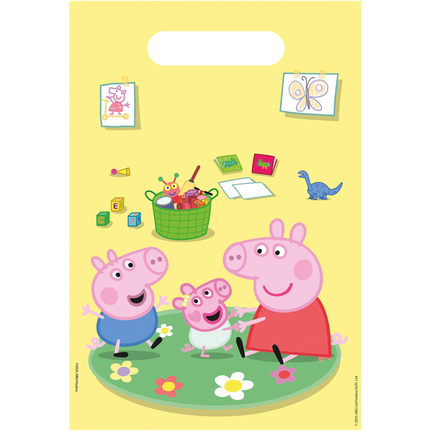 Peppa Pig Plastic Party Lootbags (pack of 6) - Anilas UK