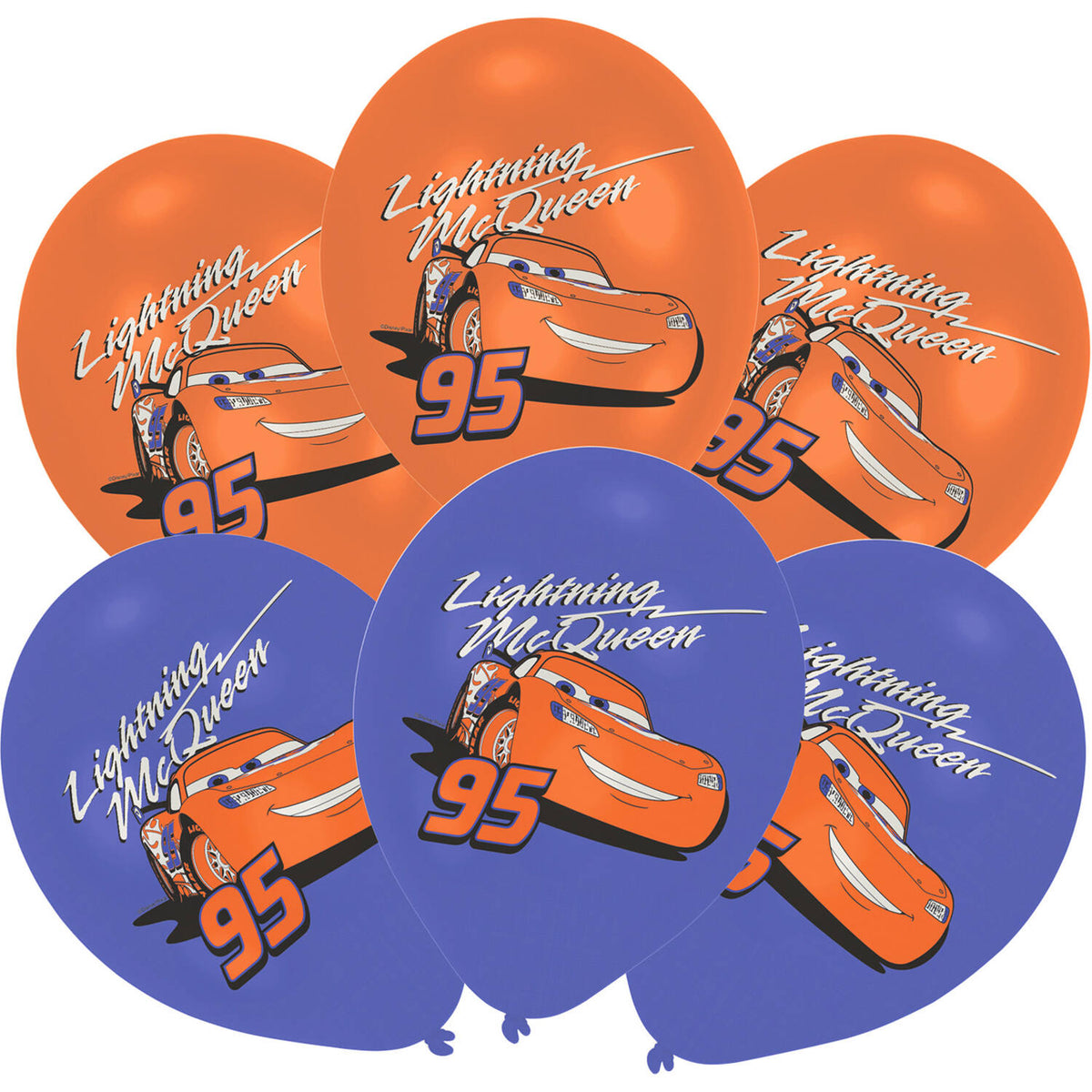 Disney Cars Latex Balloons 27.5 cm, 6 Pack