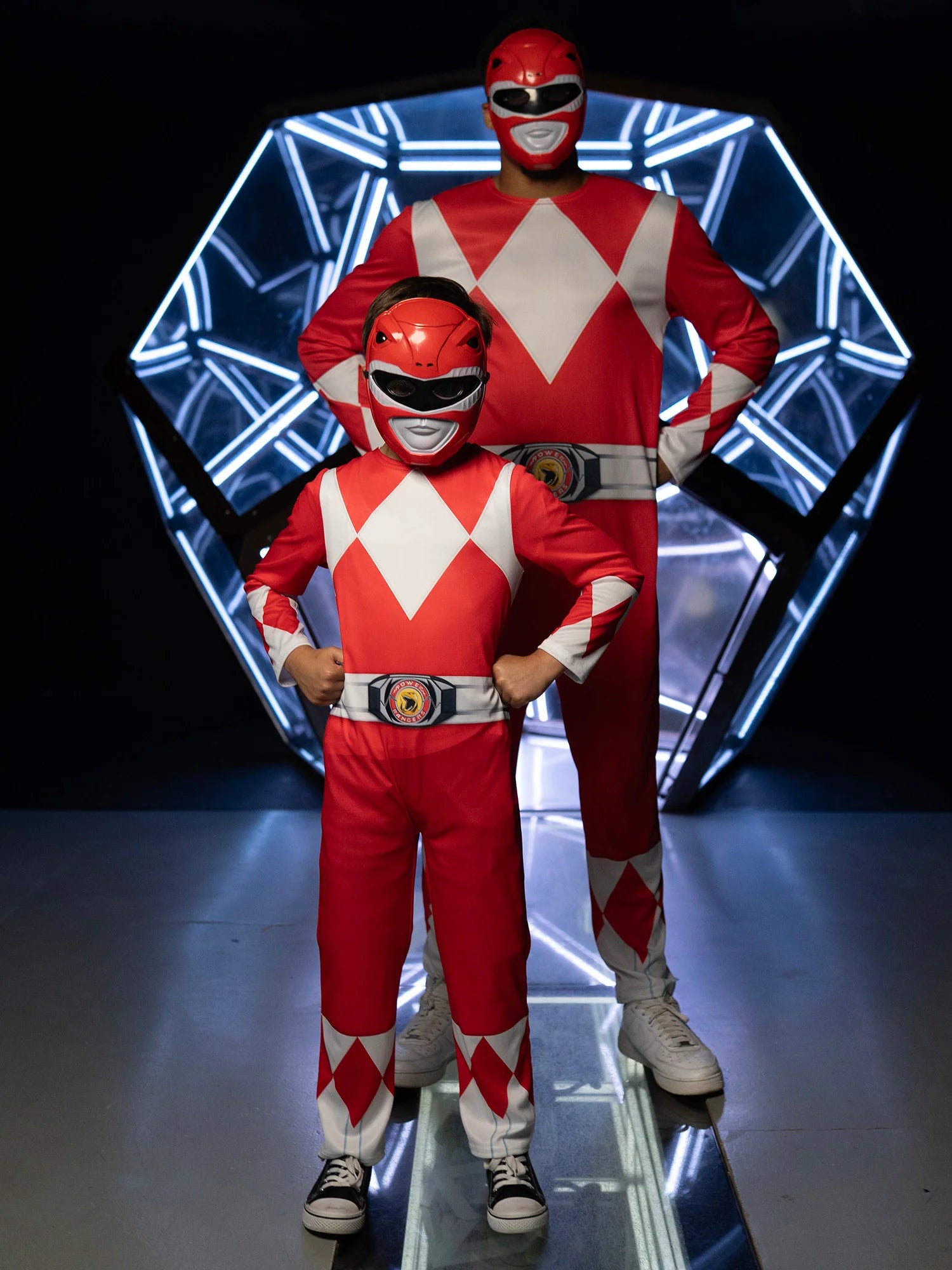 Mighty Morphin Red Ranger Dressing Up Costume - Anilas UK