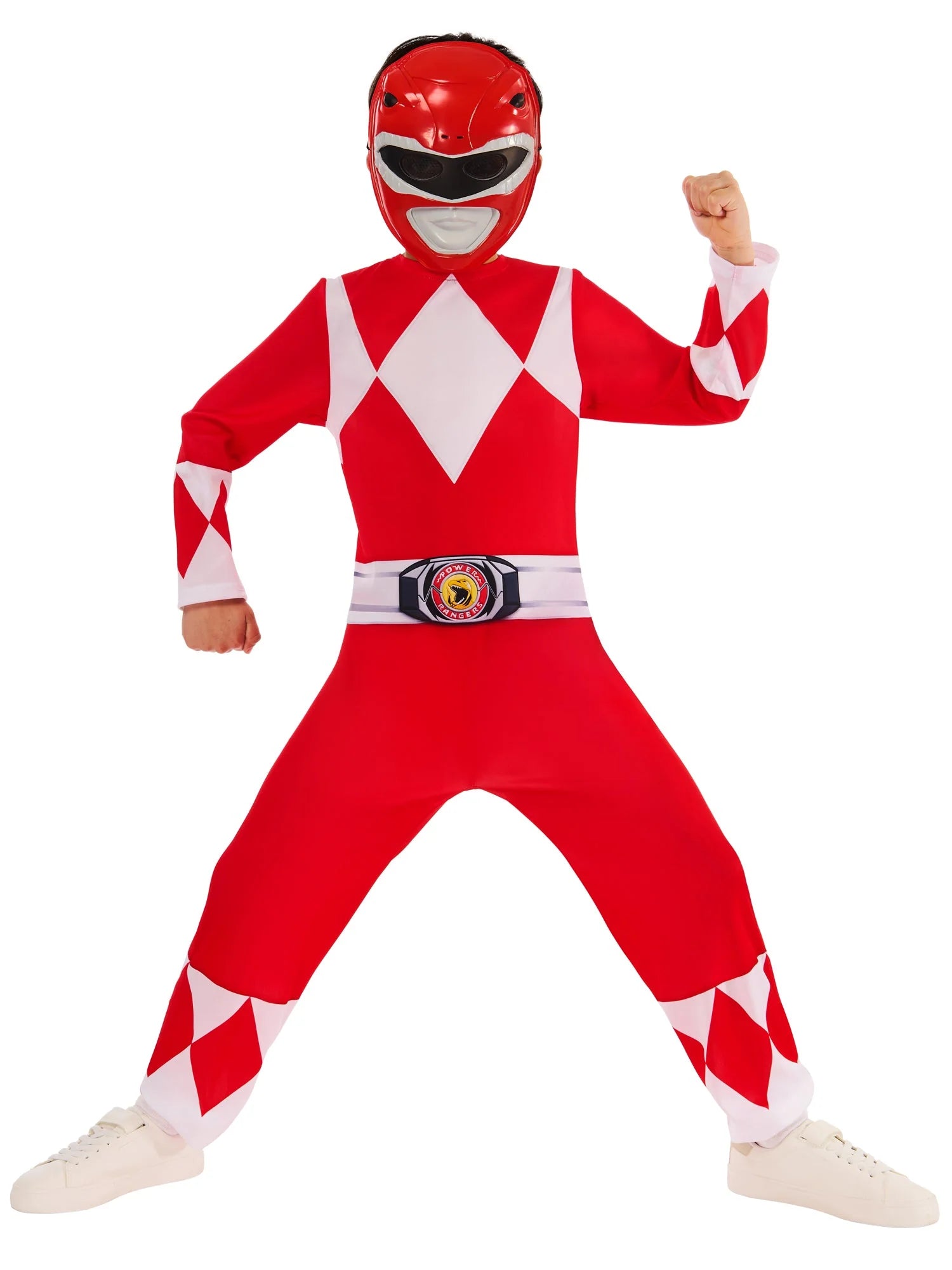 Mighty Morphin Red Ranger Dressing Up Costume - Anilas UK