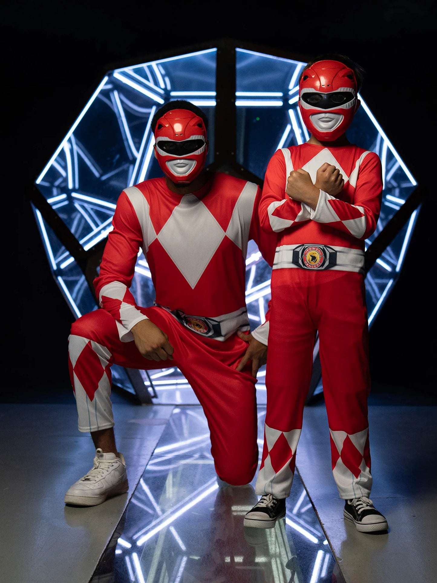 Mighty Morphin Red Ranger Dressing Up Costume - Anilas UK