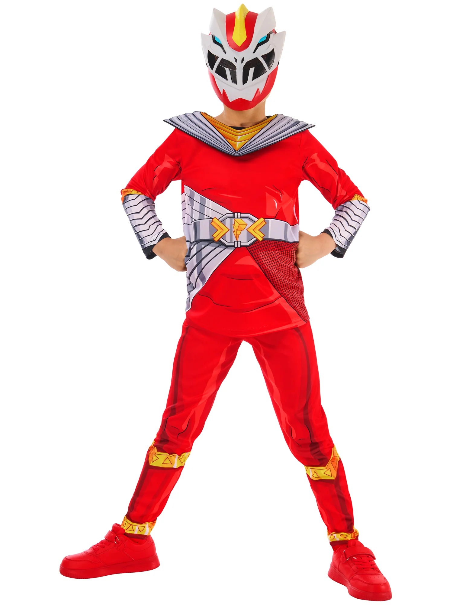 Cosmic Fury Red Ranger Dressing Up Costume - Anilas UK