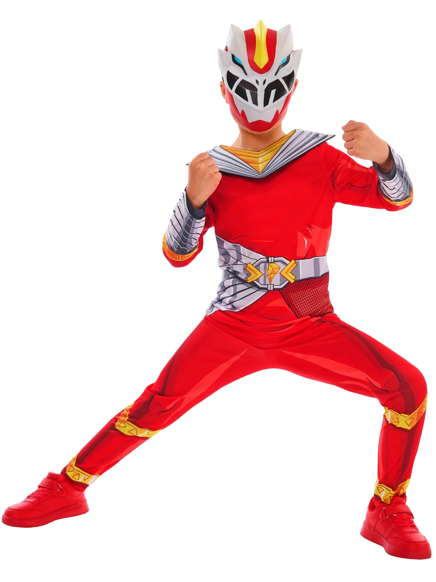 Cosmic Fury Red Ranger Dressing Up Costume - Anilas UK