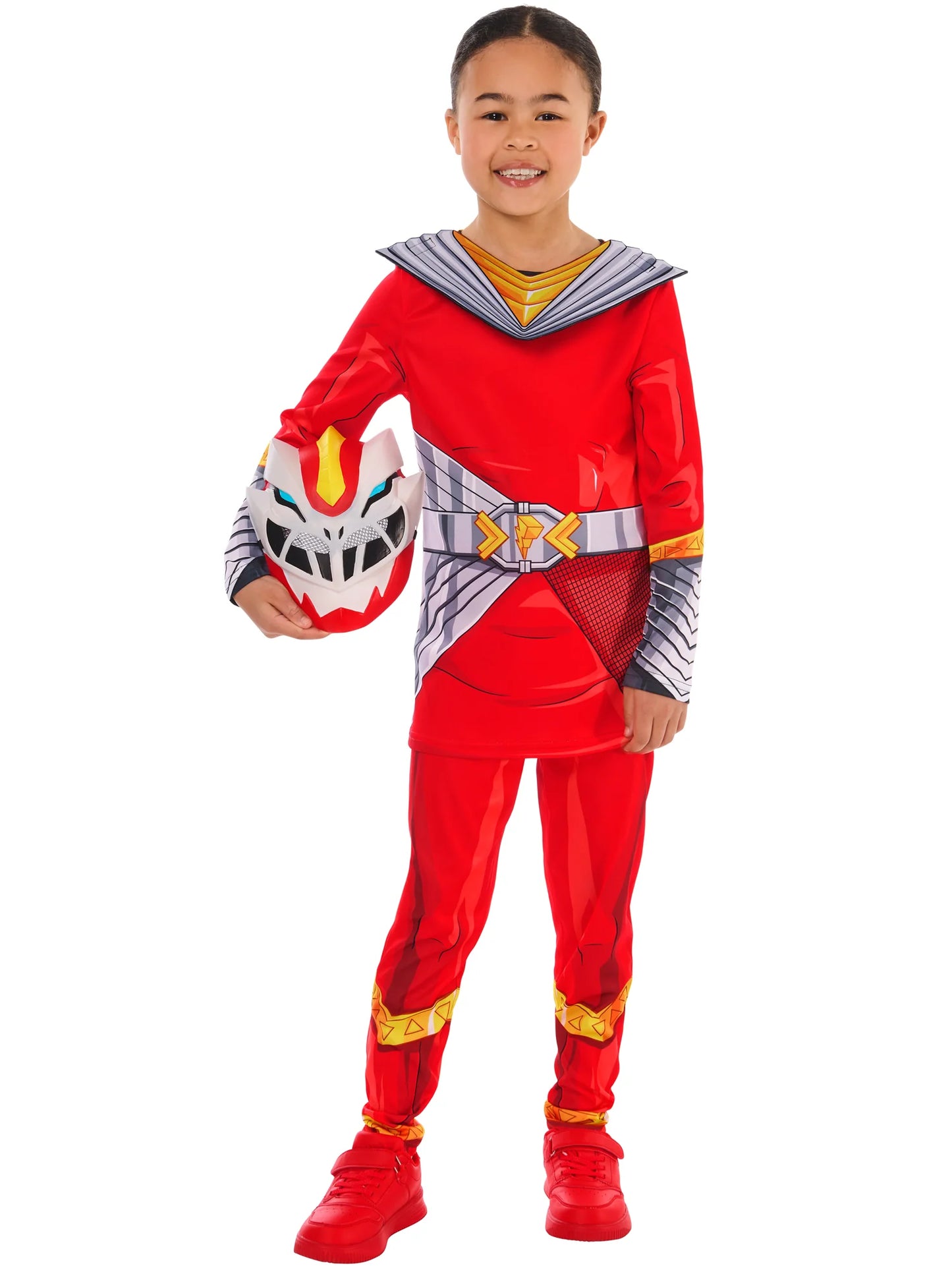 Cosmic Fury Red Ranger Dressing Up Costume - Anilas UK
