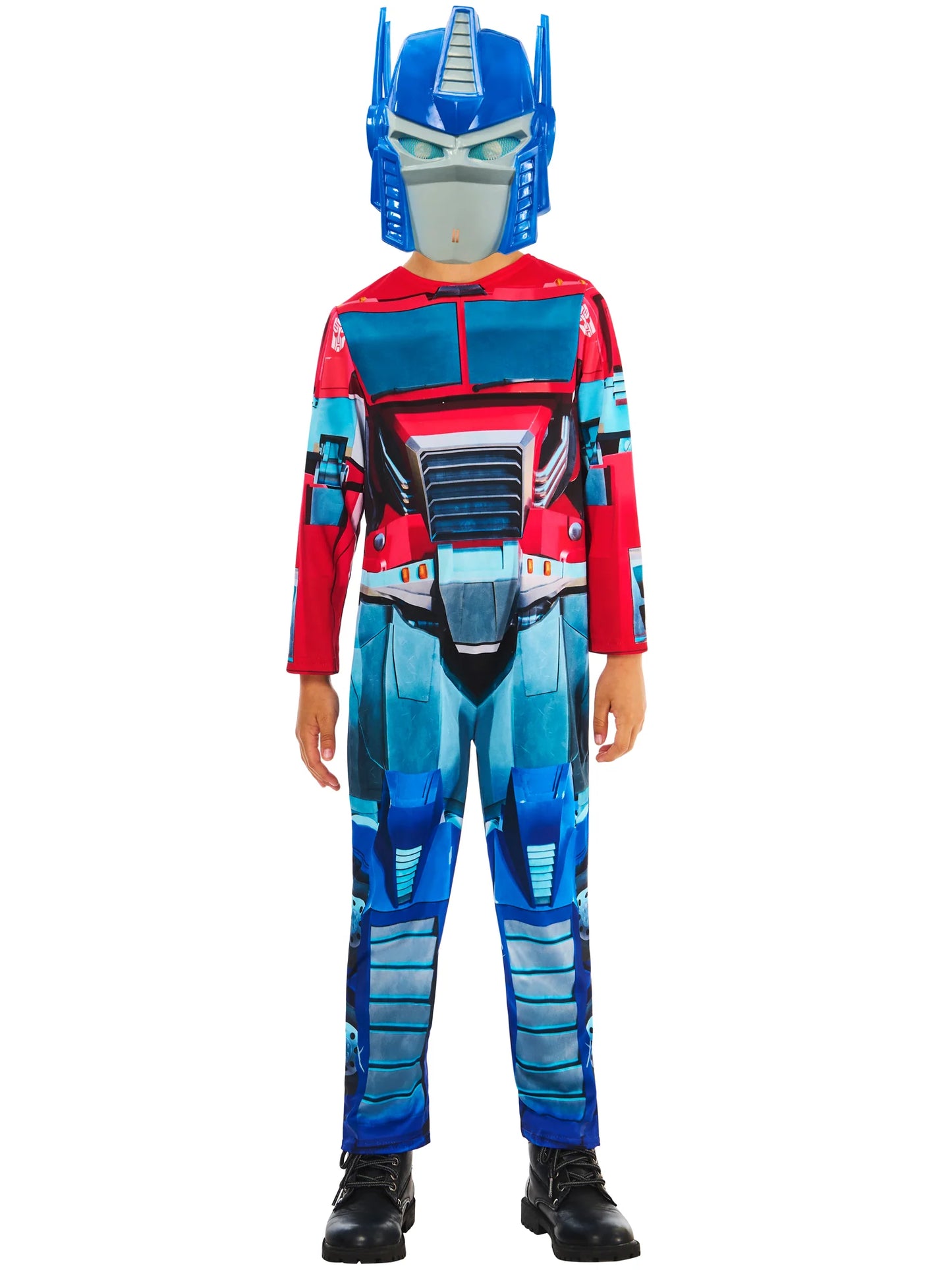 Optimus Prime Dressing Up Costume Jumpsuit & Mask - Anilas UK
