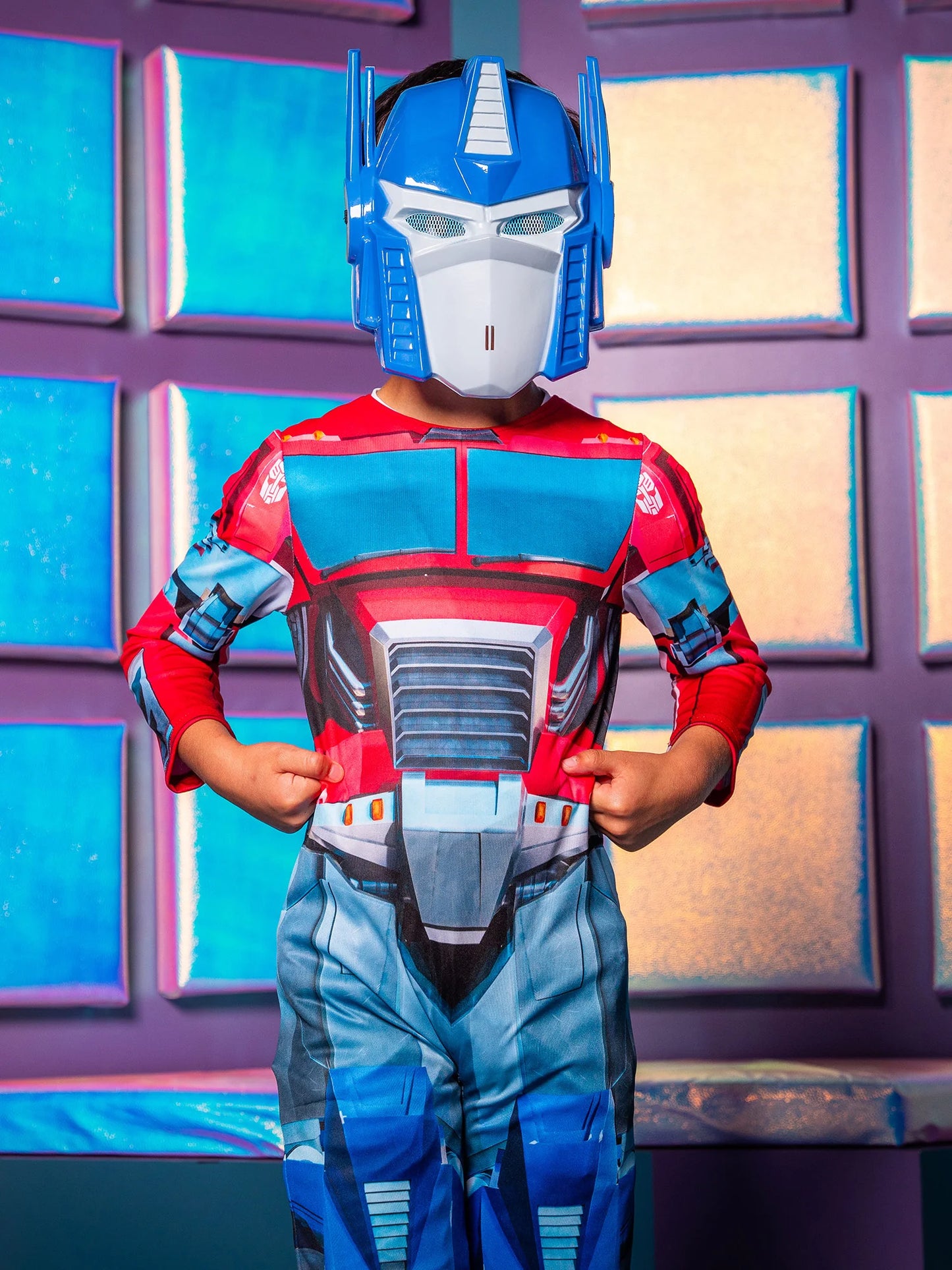 Optimus Prime Dressing Up Costume Jumpsuit & Mask - Anilas UK