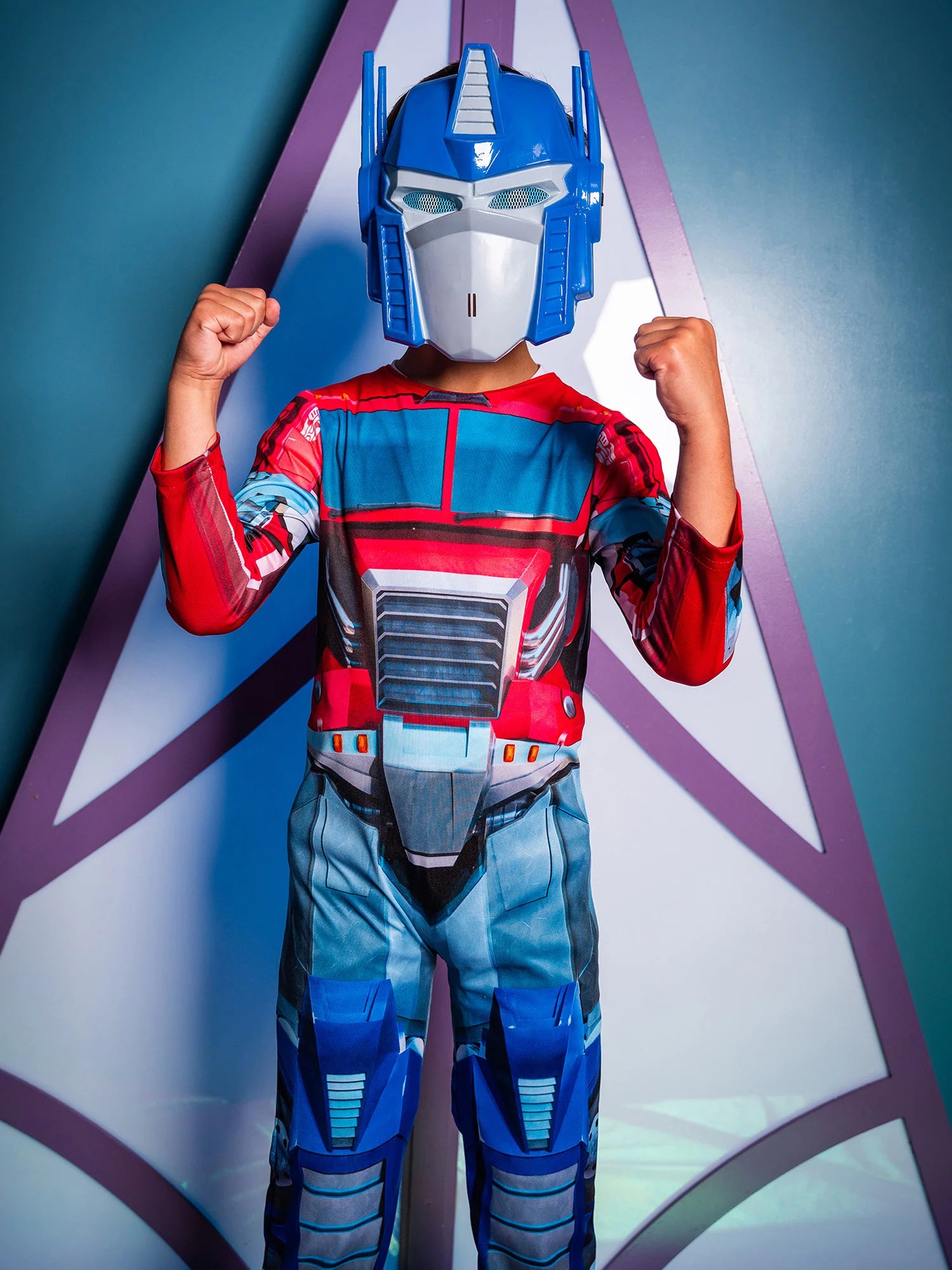 Optimus Prime Dressing Up Costume Jumpsuit & Mask - Anilas UK