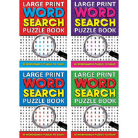 Large Print Wordsearch Puzzle Books (Set of 4) - Anilas UK