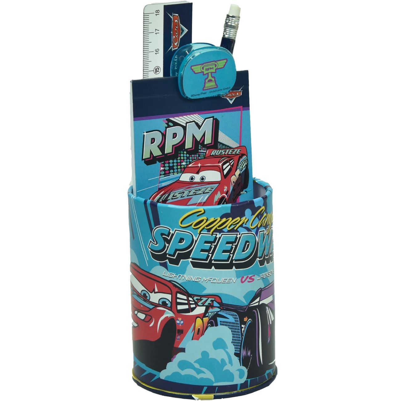 Disney Cars Pencil Pot Stationery Set - Anilas UK