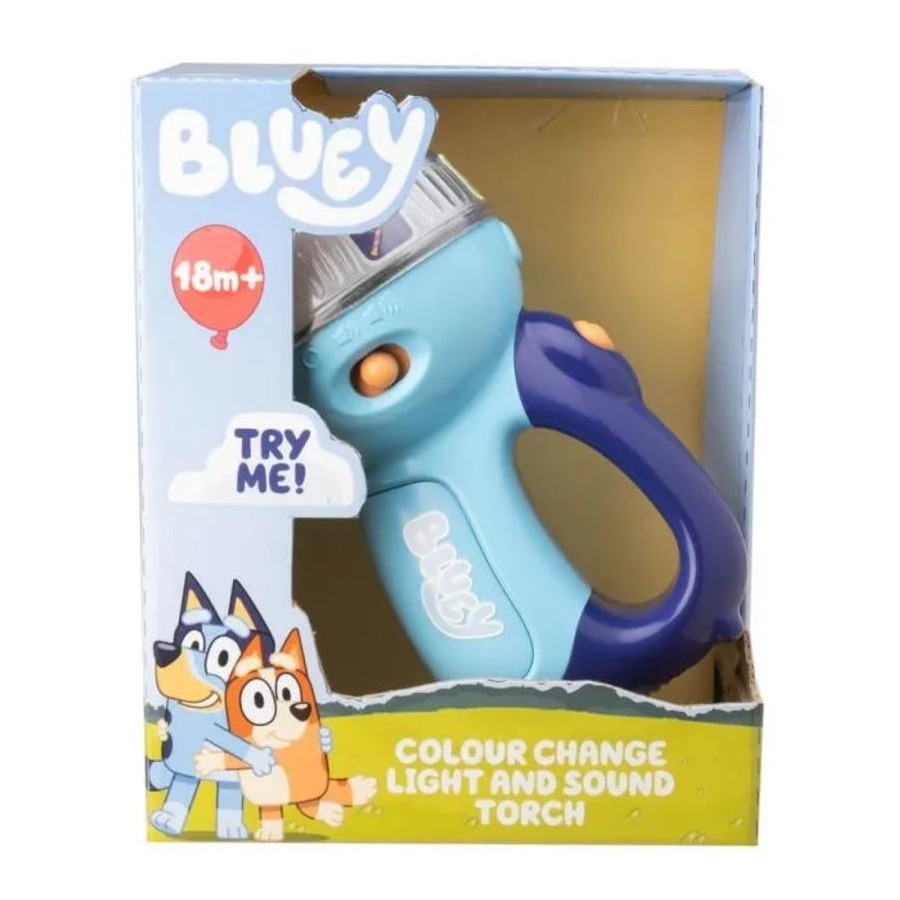 Bluey Colour Change Light & Sound Torch - Anilas UK