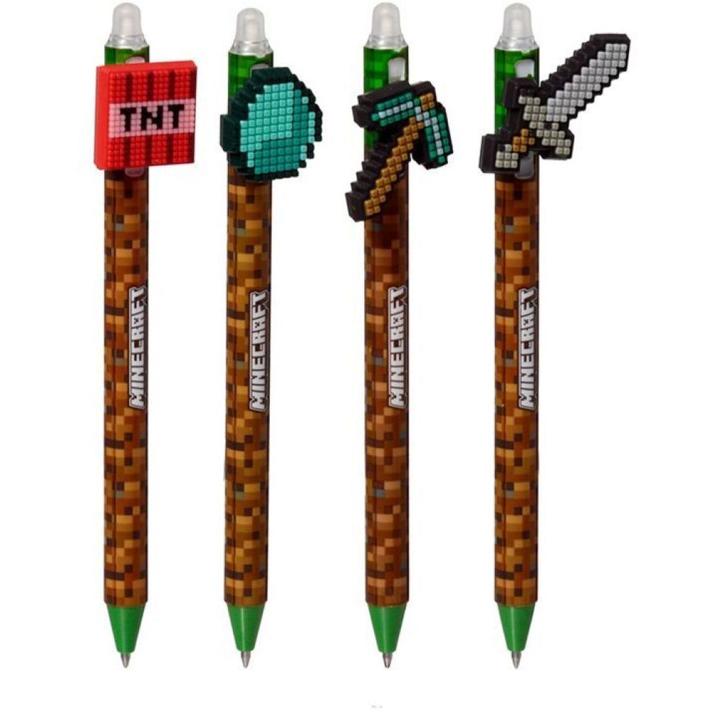 Minecraft Pen With Tools Silicone Topper