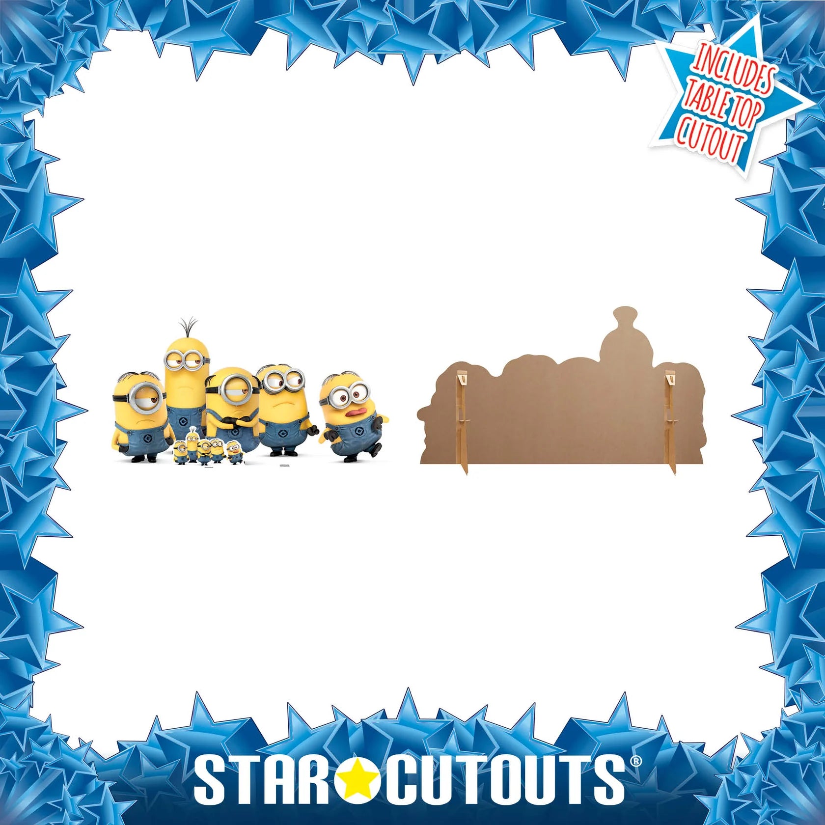 Minions Group Pose Mischevious Cardboard Cut (92 x 172 cm) - Anilas UK