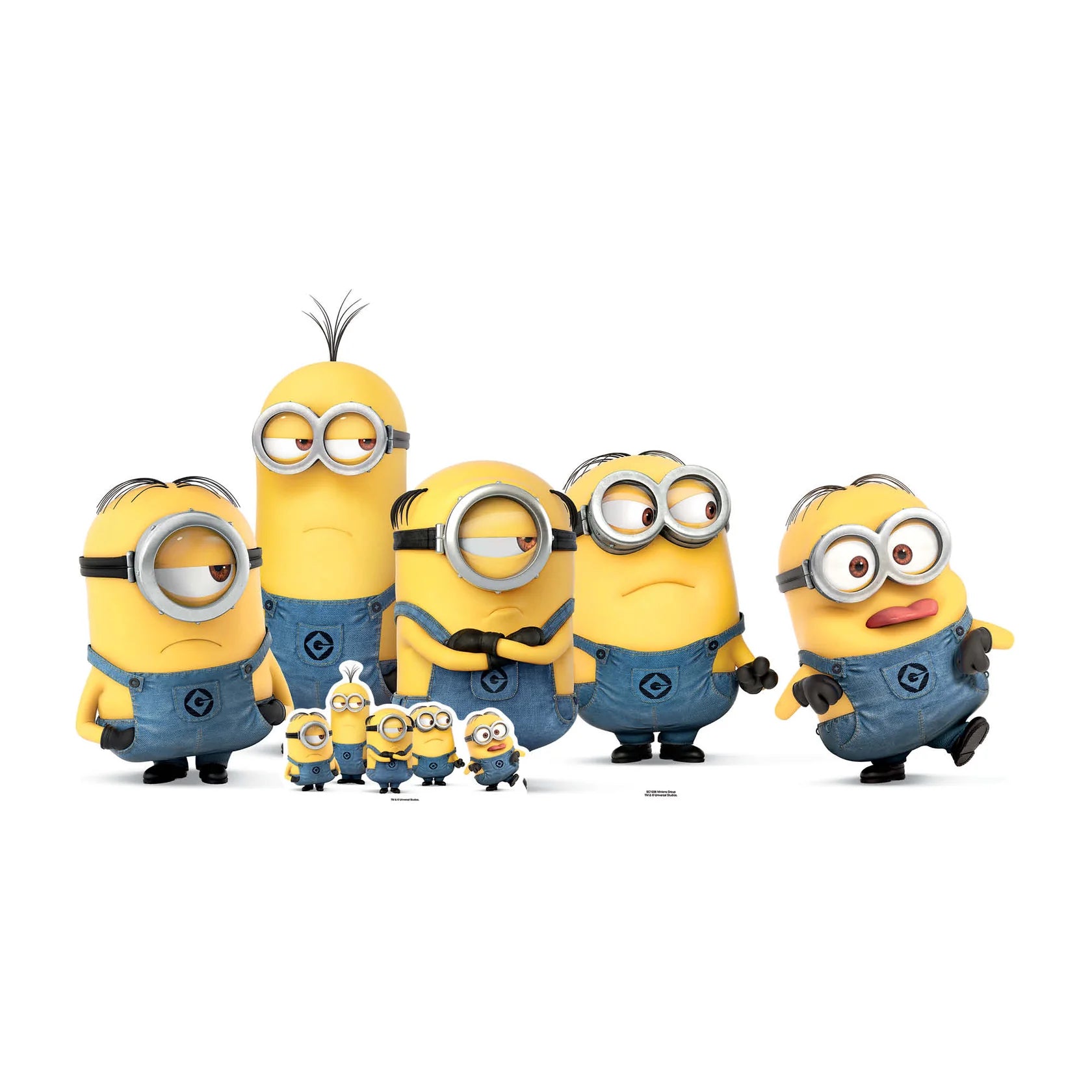 Minions Group Pose Mischevious Cardboard Cut (92 x 172 cm) - Anilas UK