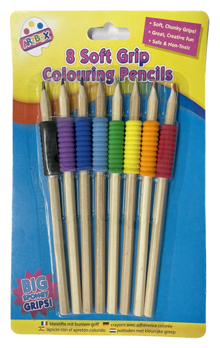 8 Soft Grip Colouring Pencils - Anilas UK