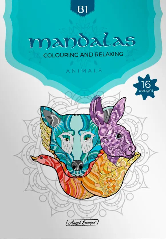 Mandala Colourin and Relaxing - Animals B1 - Anilas UK