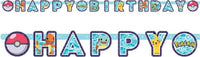 Pokemon Happy Birthday Banner - Anilas UK
