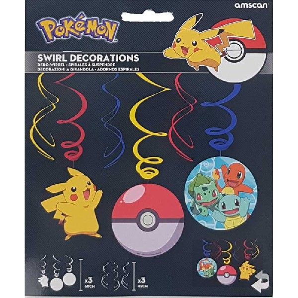 Pokemon Swirl Decorations - Anilas UK