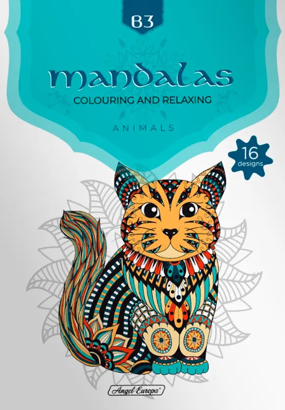 Mandala Colourin and Relaxing - Animals B4 - Set of 4 - Anilas UK