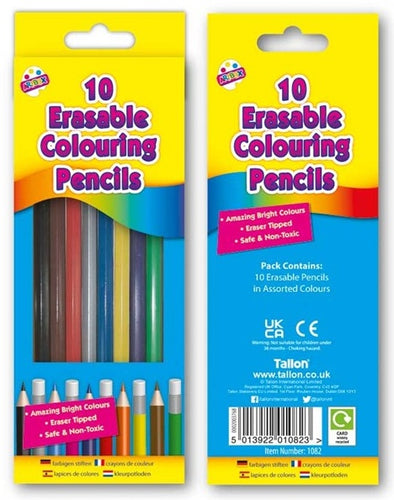 10 Erasable Colouring Pencils - Anilas UK