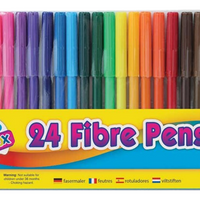 Set of 24 Assorted Fibre Pens - Anilas UK