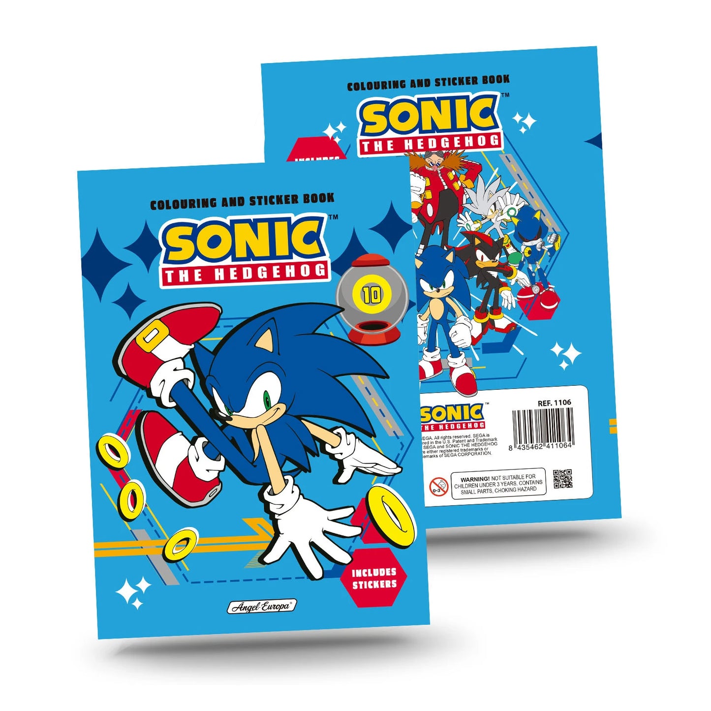 Sonic Colouring and Sticker Book - Anilas UK