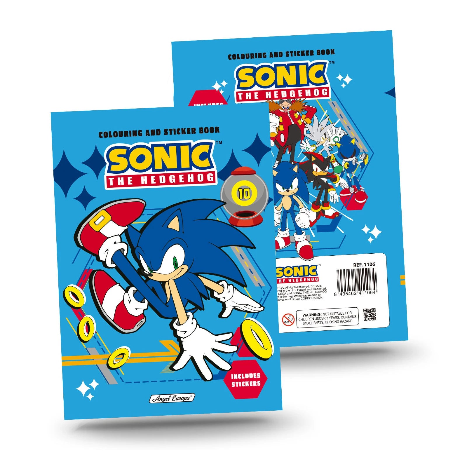 Sonic Colouring and Sticker Book - Anilas UK